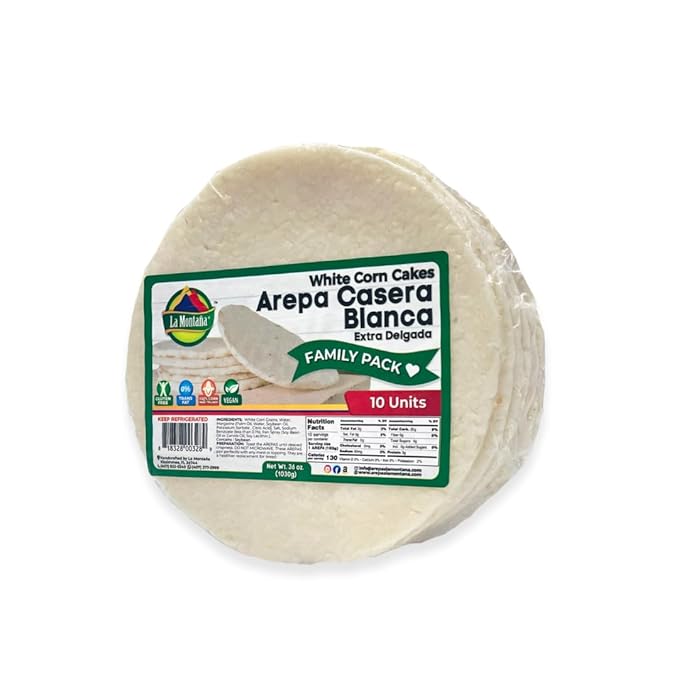 Arepa Casera Blanca Extra Delgada - PAQUETE FAMILIAR