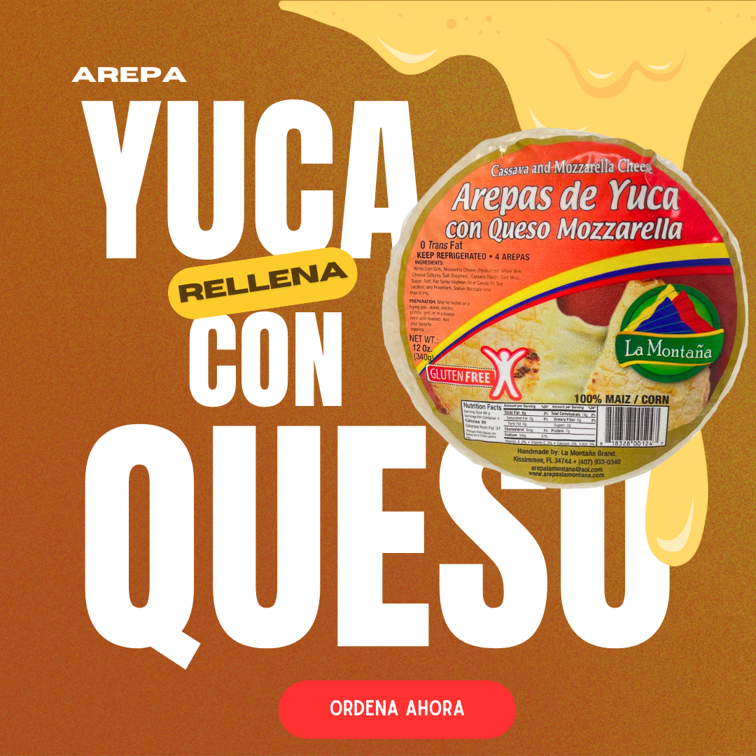 Cassava and Cheese Corn Cake/ Arepa de Yuca con Queso