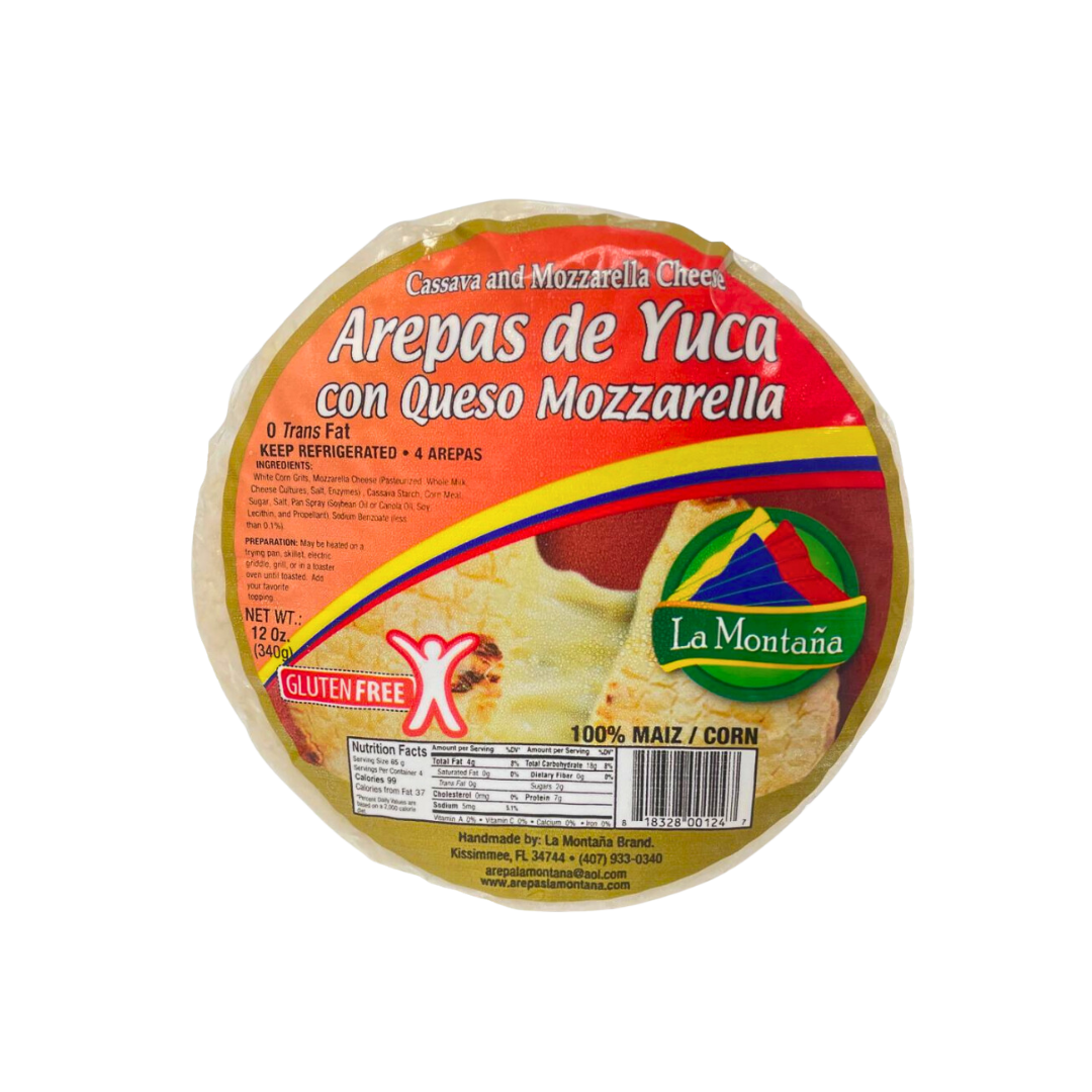 Cassava and Cheese Corn Cake/ Arepa de Yuca con Queso
