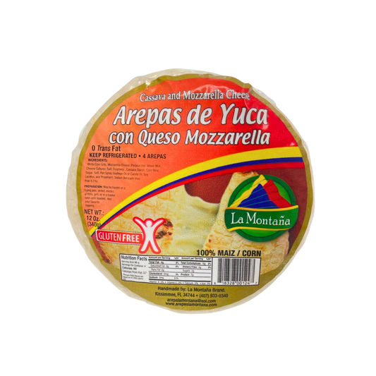 Cassava and Cheese Corn Cake/ Arepa de Yuca con Queso