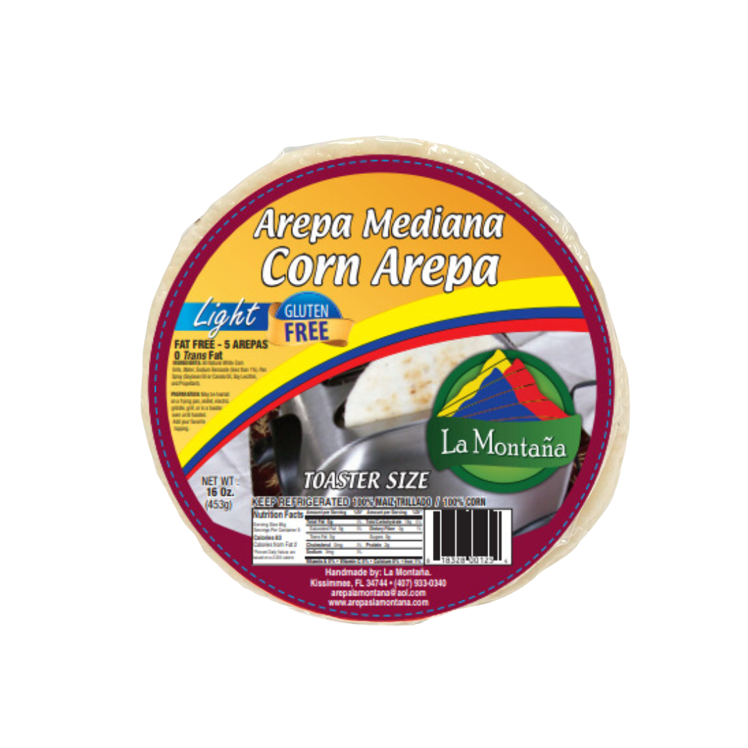 Medium Size White Corn Cake/ Arepa Blanca Mediana