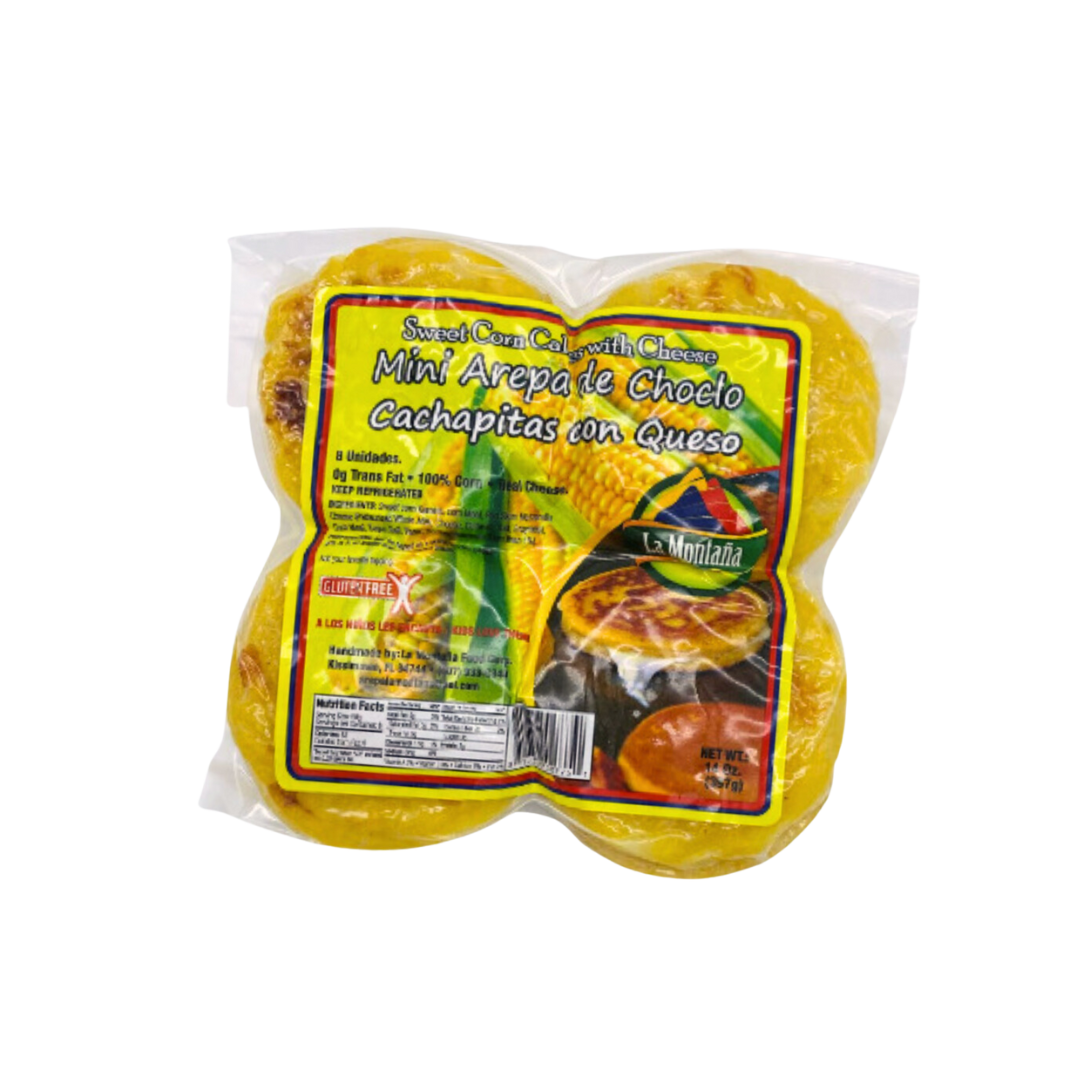 Mini-Sweet Corn and Cheese Cake/ Arepa Mini-Choclo con Queso