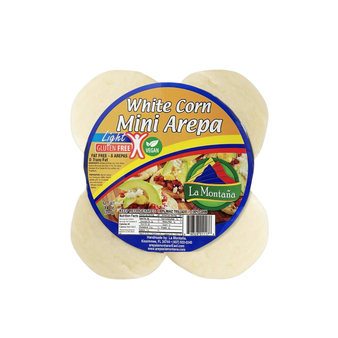White Corn Mini Arepa/ Arepa Blanca Mini