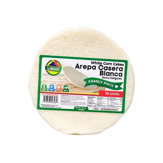 Arepa Casera Blanca Extra Delgada - PAQUETE FAMILIAR